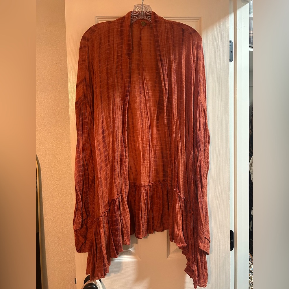 Free People Rust Cardigan